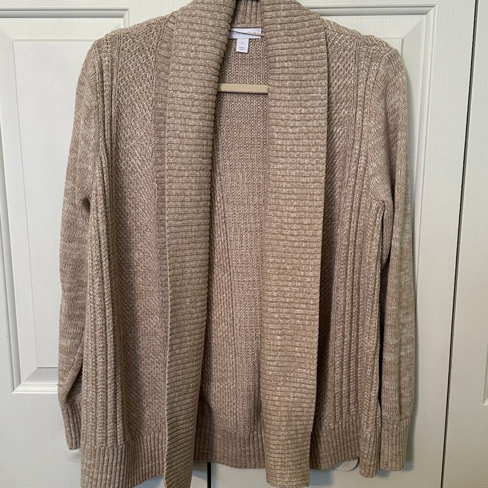 Charter Club Tan Heavy Sweater Size L